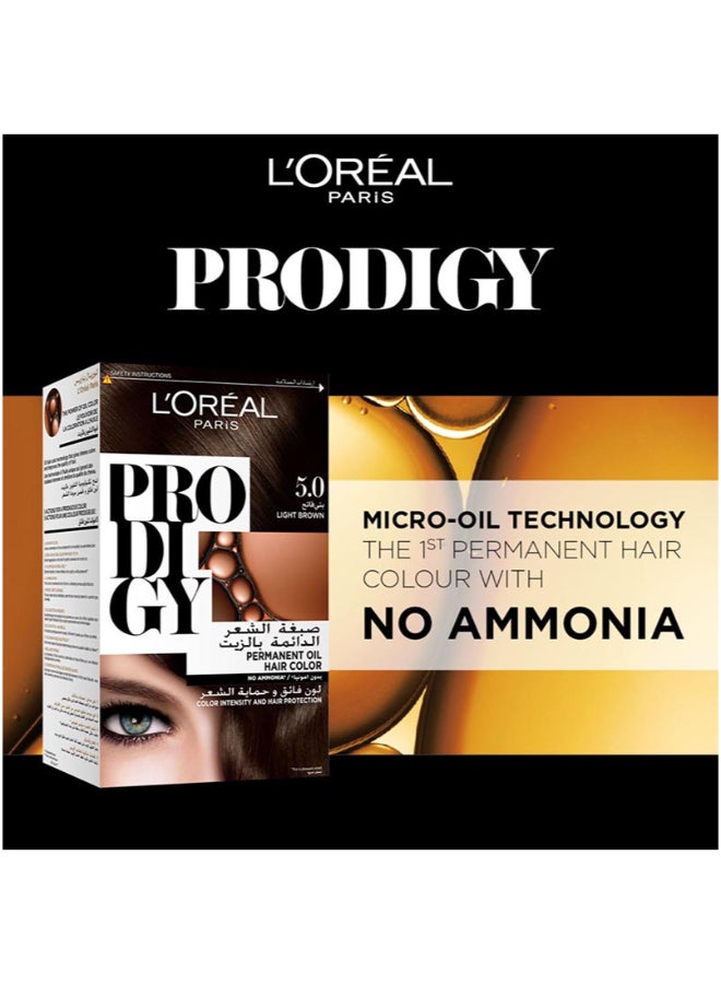L'OREAL PARIS Prodigy Permanent No Ammonia Hair Color Light Brown 5.0 - Image 2