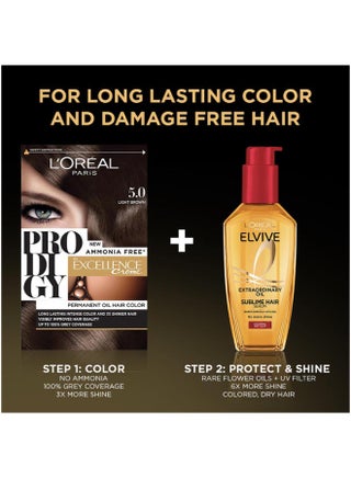 Prodigy Permanent No Ammonia Hair Color Light Brown 5.0 - view 4
