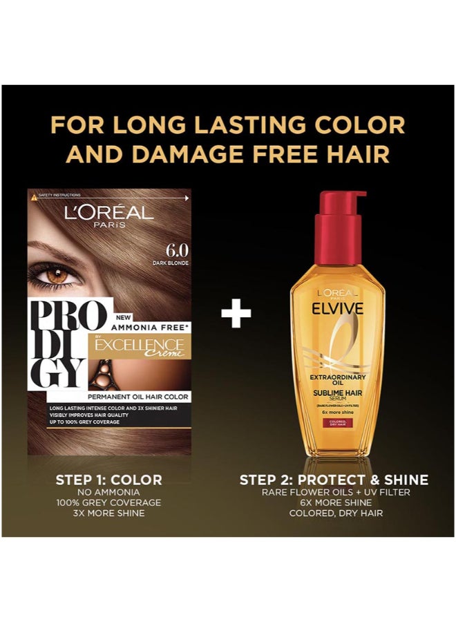 لوريال باريس مجموعة ألوان الشعر بروديجي 6.0 أشقر داكن 6.0 Dark Blonde - Image 4