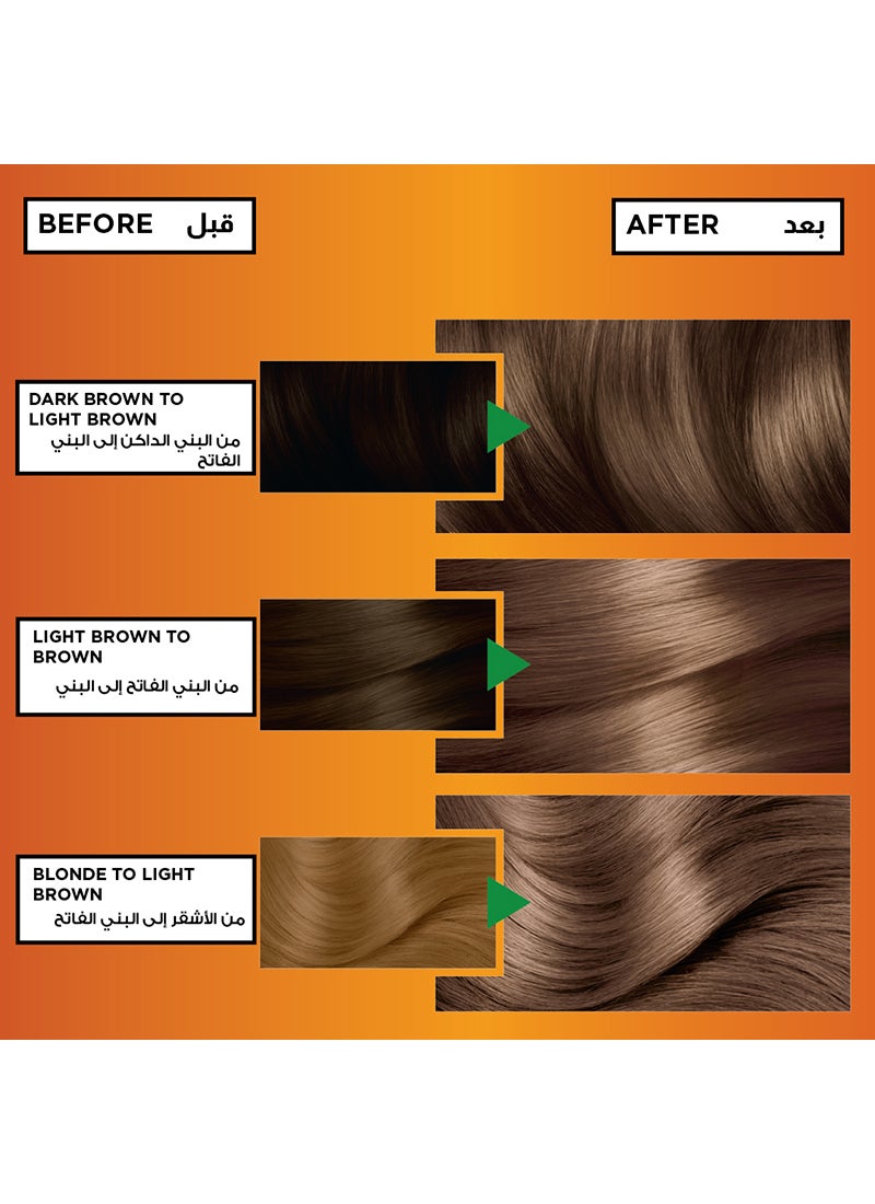 garnier Color Naturals Nourishing Permanent Hair Color, Natural Long-Lasting Shiny Packaging May Vary 6 Dark Blonde 60x40x12ml - Image 4