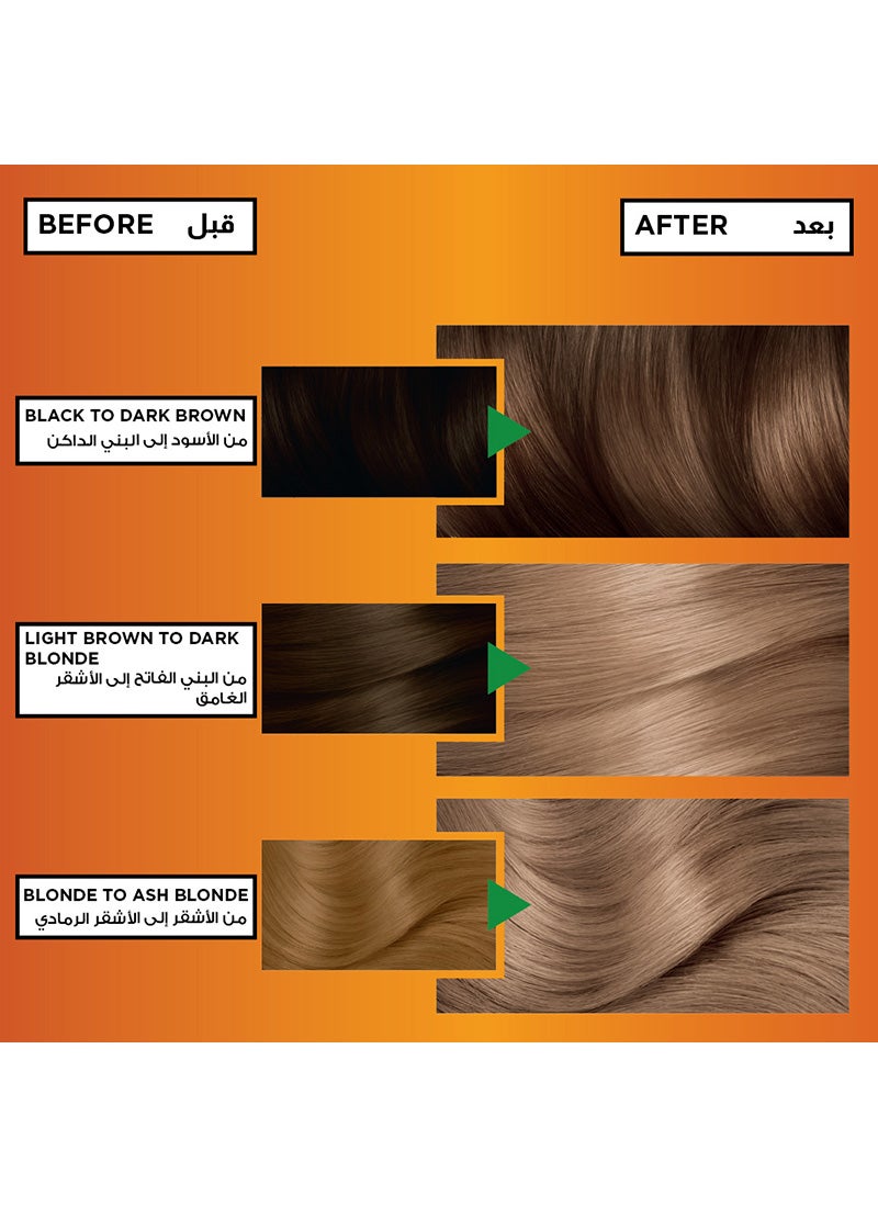 garnier Color Naturals Nourishing Permanent Hair Color, Natural Long-Lasting Shiny Color, 7.1 - Ash Blonde 7.1 Ash Blonde 112ml - Image 4