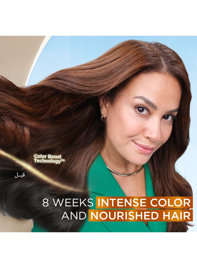 غارنييه صبغة شعر دائمة كولور ناتشرالز ترابي فاتح 8.0 112ملليلتر - Image 2