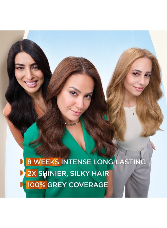 غارنييه صبغة شعر دائمة كولور ناتشرالز ترابي فاتح 8.0 112ملليلتر - Image 3