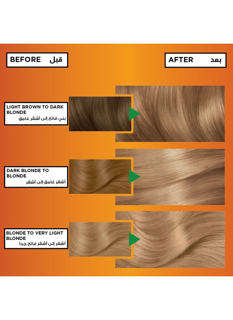 garnier Color Naturals Permanent Hair Color 8.0 Light Blonde 112ml - Image 4