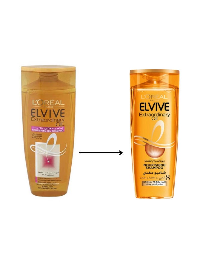L'OREAL PARIS Elvive Extraordinary Nourishing Oil Shampoo For Normal To Dry Hair 200ml - Image 1