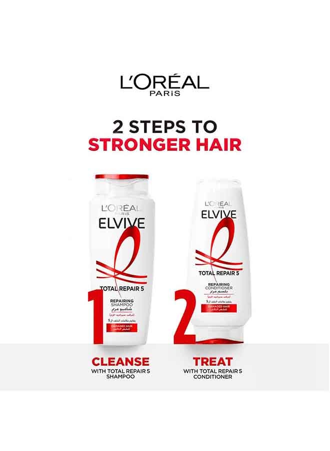 لوريال باريس شامبو إلفيف توتال ريبير 5 أبيض/أحمر/ذهبي 400ملليلتر - Image 5