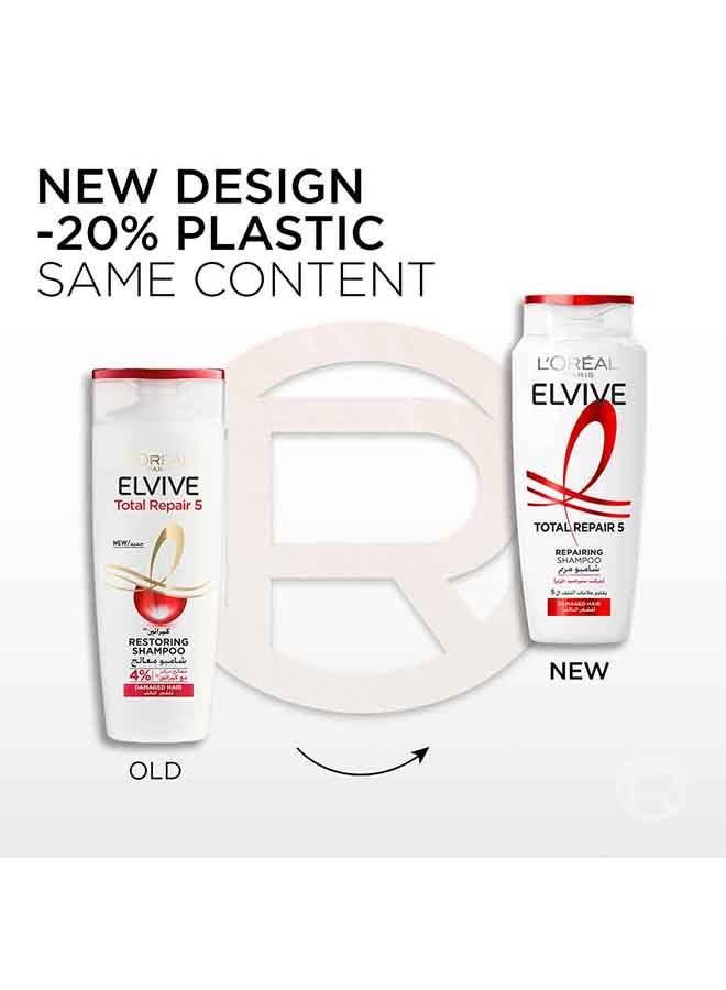 لوريال باريس شامبو إلفيف توتال ريبير 5 أبيض/أحمر/ذهبي 400ملليلتر - Image 3