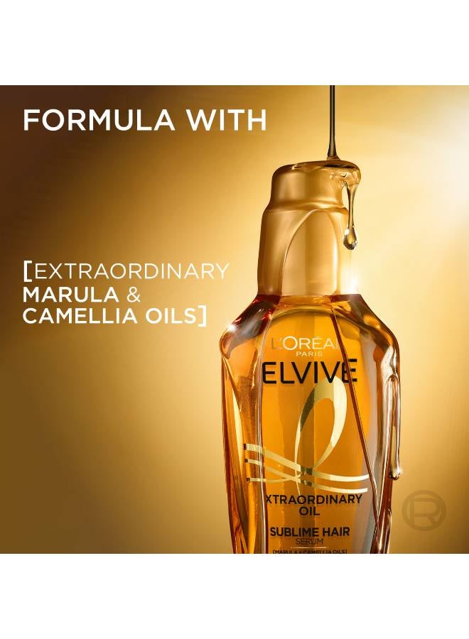 L'OREAL PARIS Elvive Extraordinary Hair Oil Non-Sticky Serum For Dry Hair 100ml Clear 100ml - Image 3