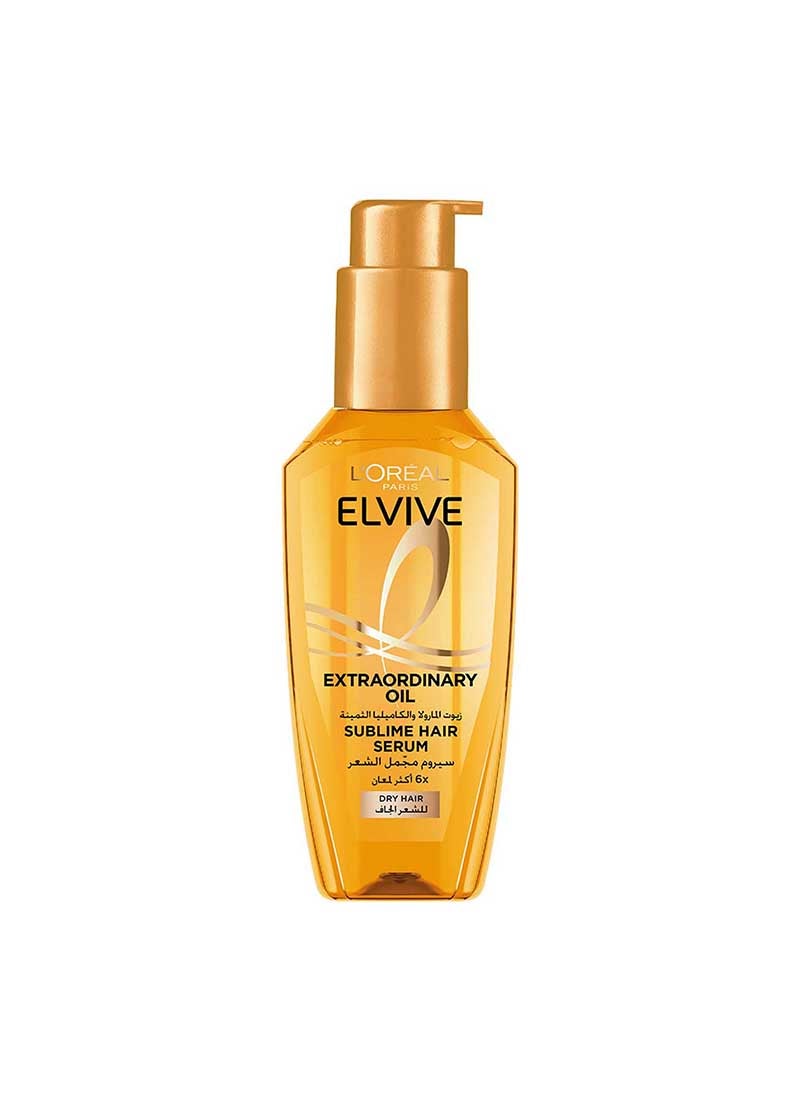L'OREAL PARIS Elvive Extraordinary Sublime Hair Oil Serum Clear 100ml - Image 1