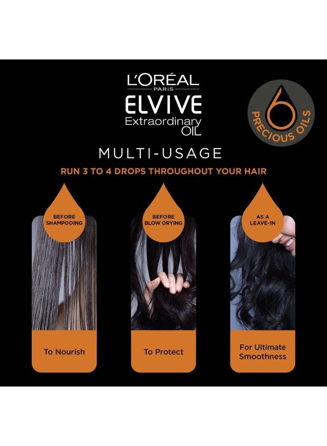 L'OREAL PARIS Elvive - Extraordinary Oil - Oil Replacement, Multicolour 300ml - Image 4