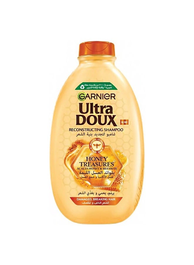 garnier Ultra Doux - Honey Treasures Reconstructing Shampoo for Fragile Damaged Hair Honey Treasures 400 ml - Image 1