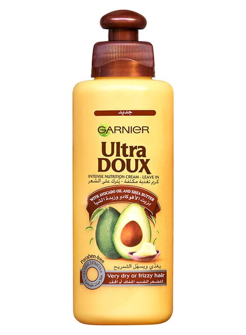 Ultra Doux Leave in Cream, Intense Nourishing Avocado Oil with Shea Butter, 200 ml Yellow 200ml