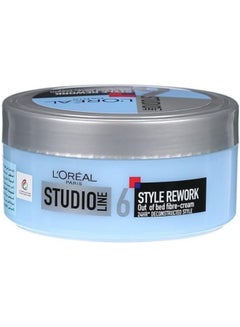 L'OREAL PARIS Studio Line Style Re-Work Out Of Bed Fibre Cream 150ml  - Image 3