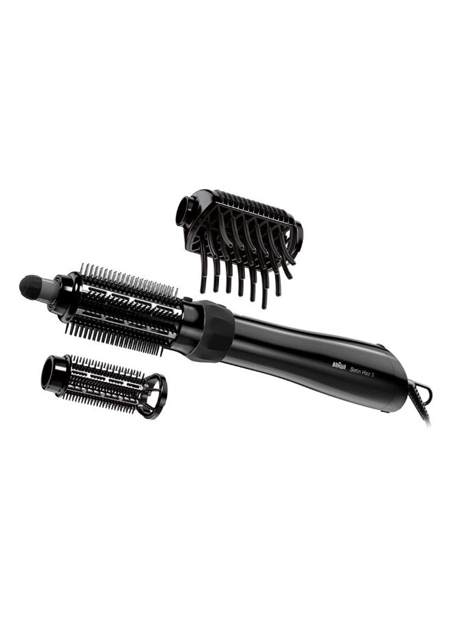BRAUN Satin Hair 5 Airstyler, Steam Function, 1000 Watts, Cold Shot, 3 Heat and Speed Settings, 3 Styling Attachments, Volumizer, Brushes -  BRAS530SDE Black - Image 2