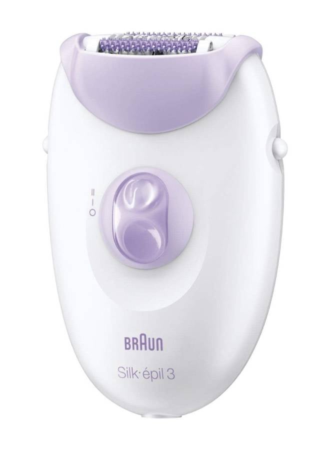 BRAUN - Silk-Epil 3 3170 Epilator Purple/White - Image 1