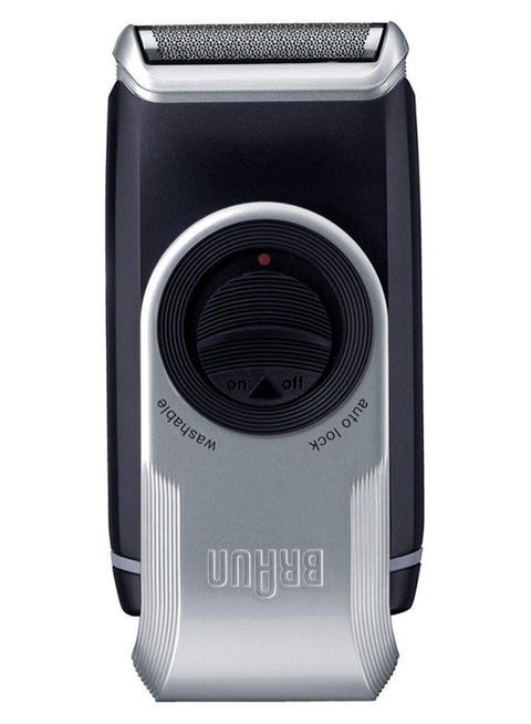 Mobile Shave on the go. Precision trimmer and fully washable. Silver/Black