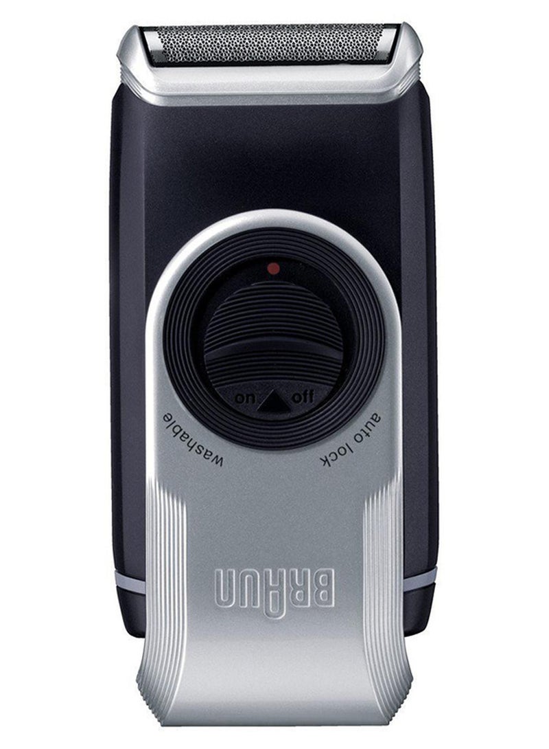 BRAUN Mobile Shave on the go. Precision trimmer and fully washable. Silver/Black - Image 1