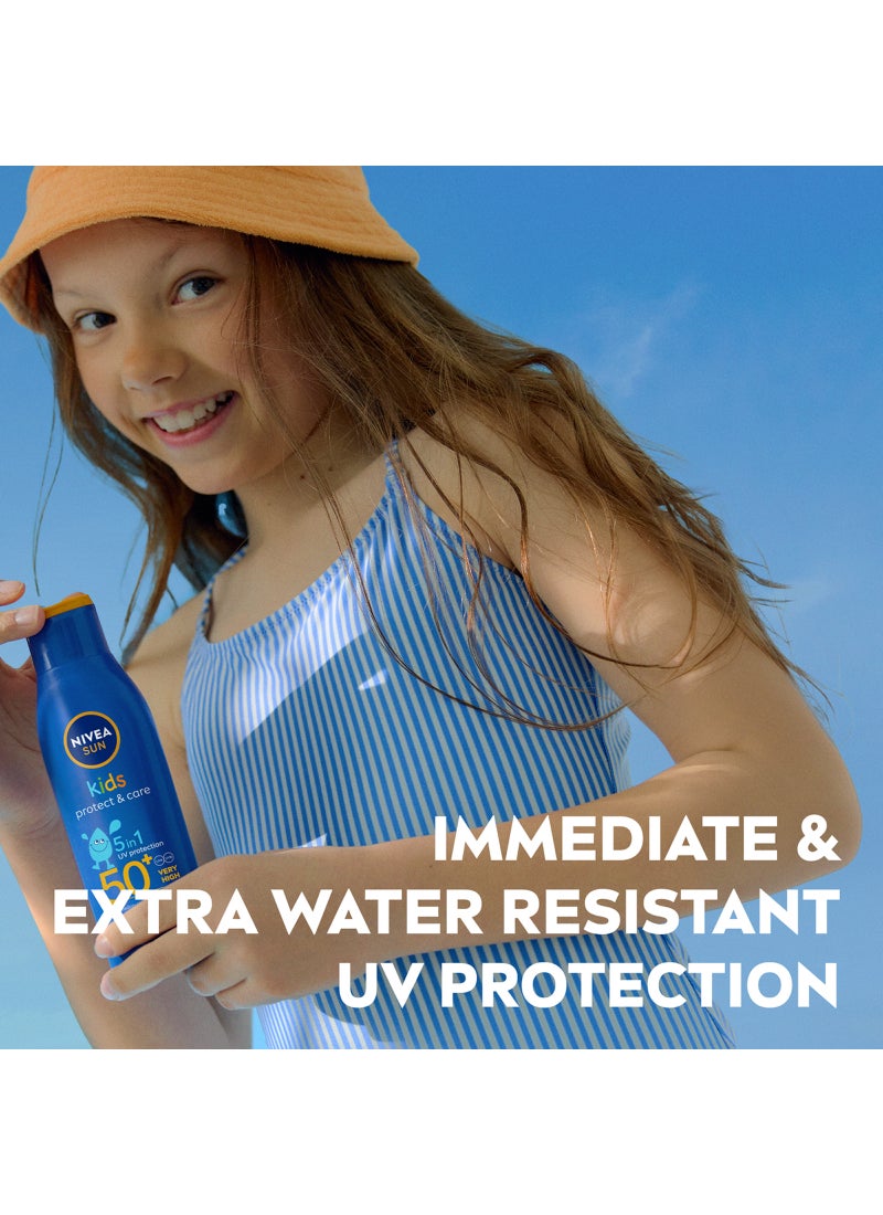 Nivea SUN Kids Moisturizing Sun Lotion, UVA & UVB Protection, SPF 50+, 200ml - Image 5
