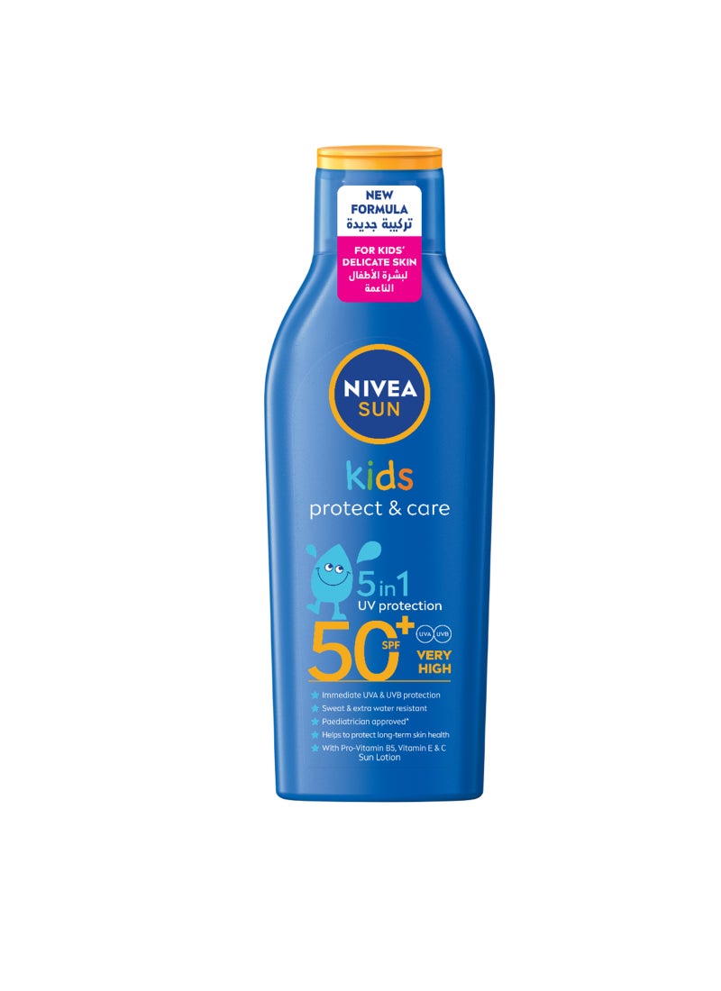 Nivea SUN Kids Moisturizing Sun Lotion, UVA & UVB Protection, SPF 50+, 200ml - Image 2