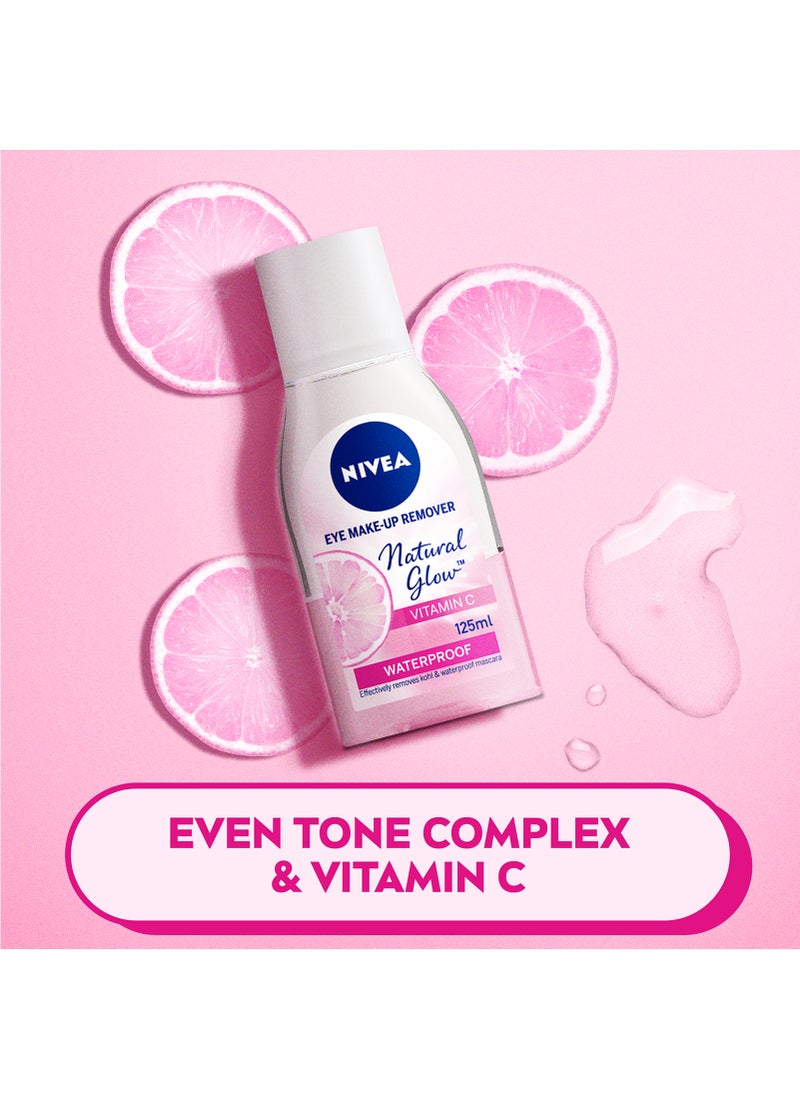 Nivea Natural Glow Eye Makeup Remover With Vitamin C 125ml - Image 5