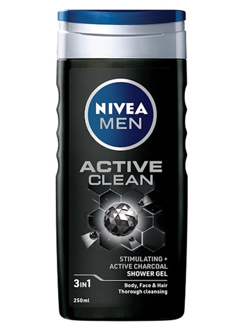 Nivea Active Clean Shower Gel 250ml - Image 1