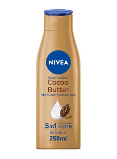 Nivea Cocoa Butter Body Lotion, Vitamin E, Dry Skin 250ml  - Image 1