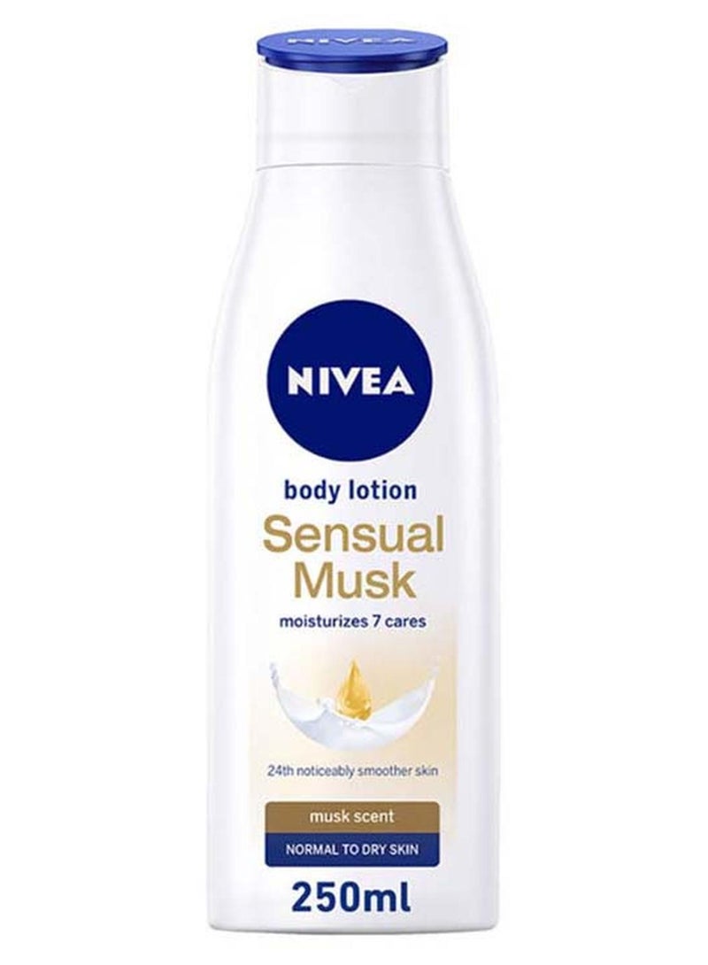Nivea Sensual Musk Scent Body Lotion Normal To Dry Skin 250ml - Image 1