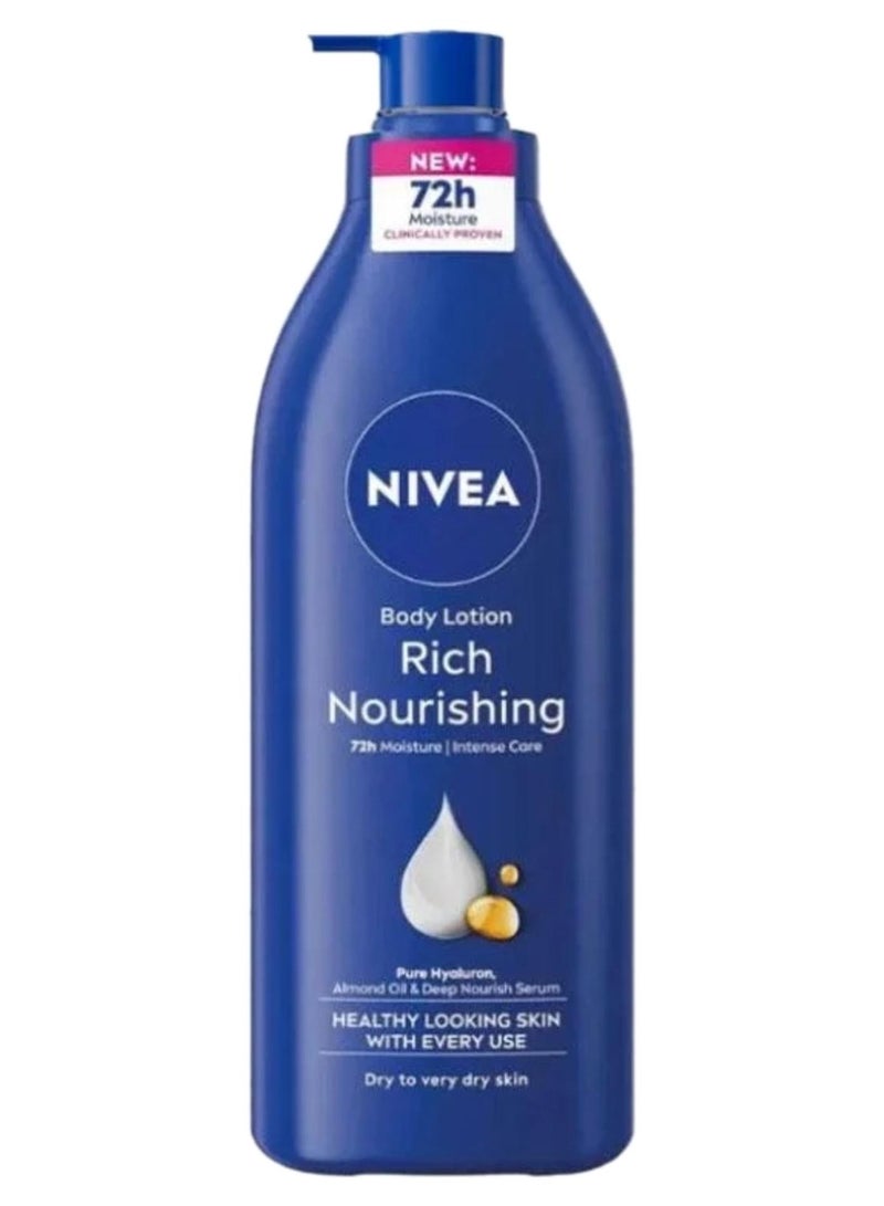 Nivea 72h Intense Moisture Rich Nourishing Body Lotion For Dry Skin 400ml - Image 1