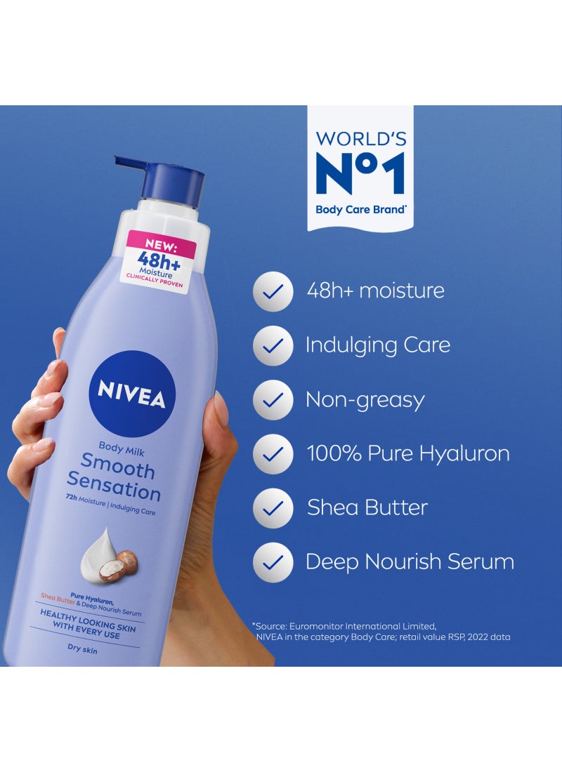 Nivea Body Lotion for Dry Skin Smooth Sensation 400ml - Image 2
