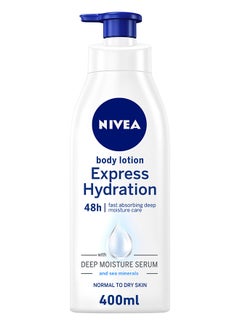 Nivea Express Hydration Body Lotion, Sea Minerals, Normal To Dry Skin 400ml  - Image 1