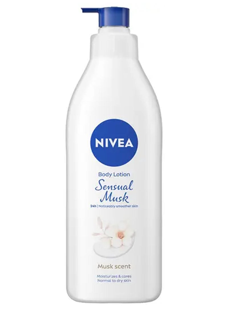 Nivea Sensual Musk Body Lotion, Musk Scent, Normal To Dry Skin 400ml - Image 1