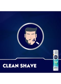 Nivea Fresh Kick With Mint And Cactus Water Shaving Gel 200ml  - Image 4