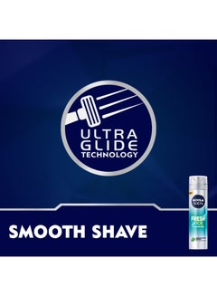 Nivea Fresh Kick With Mint And Cactus Water Shaving Gel 200ml  - Image 5