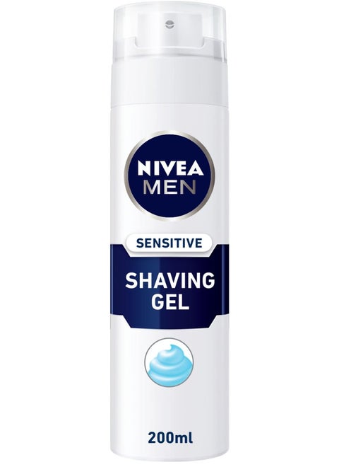 MEN Sensitive Shaving Gel, Chamomile & Hamamelis, 200ml white