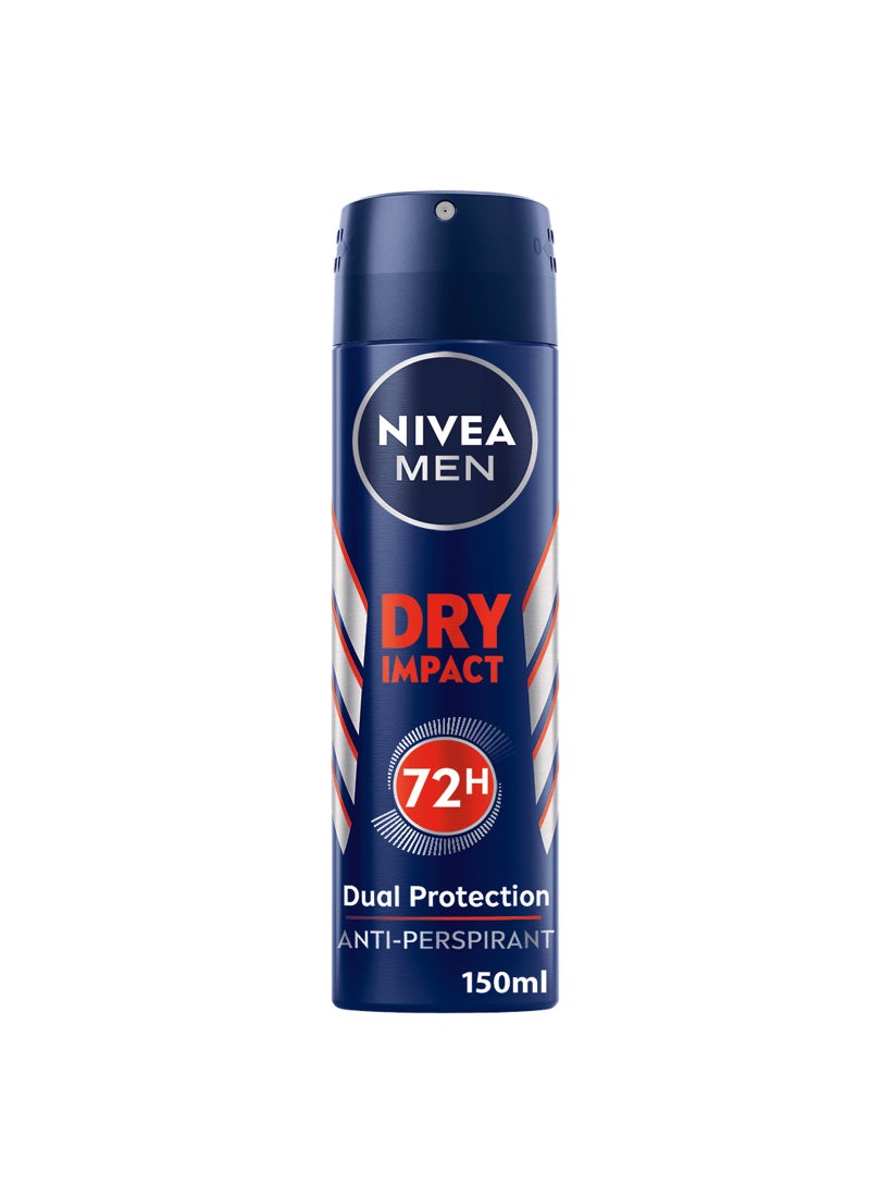 Nivea MEN Dry Impact, Antiperspirant Multicolour 150ml - Image 1