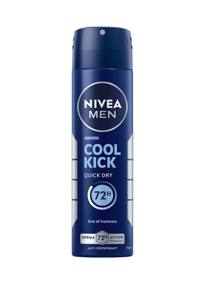 نيفيا بخاخ مضاد للتعرق كول كيك سريع الجفاف يدوم 48 ساعة، 150 مل 150ملليلتر - Image 1