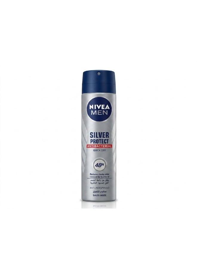 Nivea Men Silver Protect Spray Silver/Blue 150ml