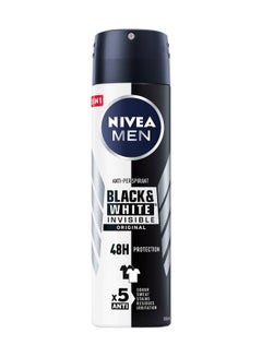 MEN Black And White Invisible Antiperspirant Deodorant Spray 150ml - pnsku/N11292883A/45/_/1731233971/ea7d2223-dc1a-4f57-adbc-73824c2e5a92