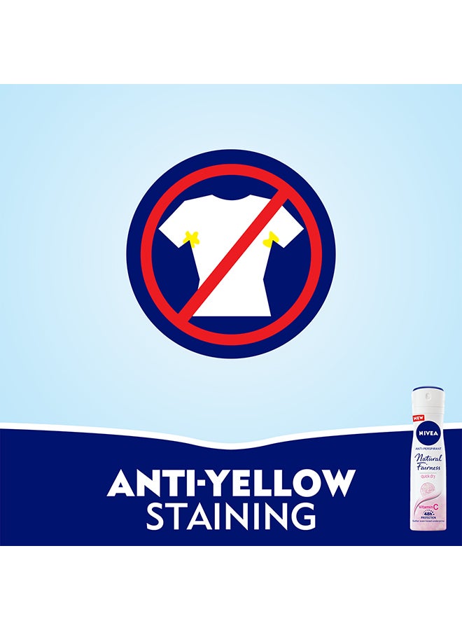 نيفيا بخاخ مزيل للعرق ناتشورال فيرنيس أبيض/ وردي 150ملليلتر - Image 4
