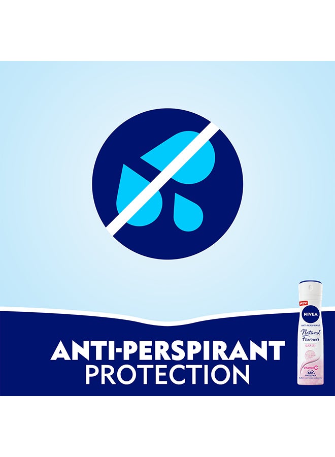 نيفيا بخاخ مزيل للعرق ناتشورال فيرنيس أبيض/ وردي 150ملليلتر - Image 3