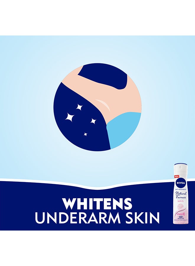 نيفيا بخاخ مزيل للعرق ناتشورال فيرنيس أبيض/ وردي 150ملليلتر - Image 5