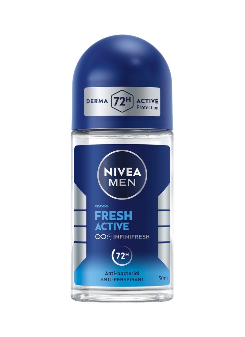 Nivea Fresh Active Roll On Anti-Perspirant 50ml - Image 1