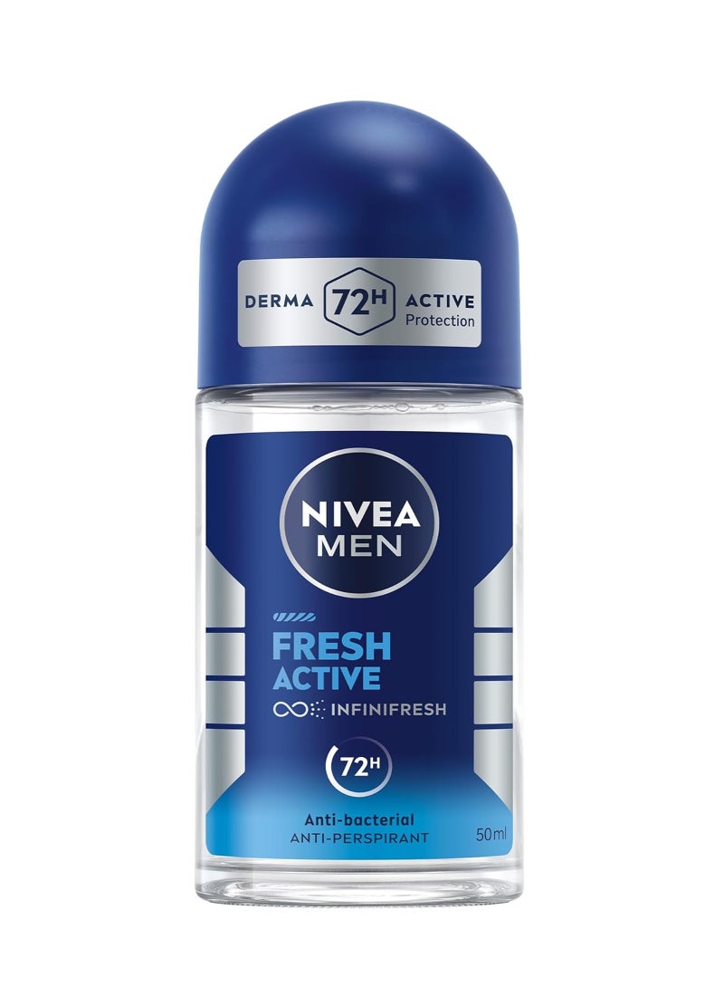 نيفيا مزيل عرق فريش أكتيف برأس دوار 50ملليلتر - Image 1