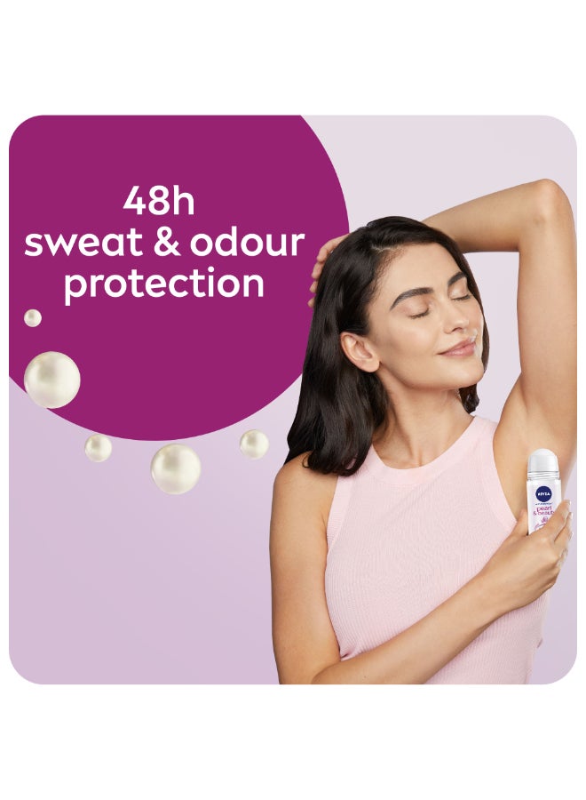 نيفيا مزيل عرق بكرة دوارة بيرل آند بيوتي 50ملليلتر - Image 3