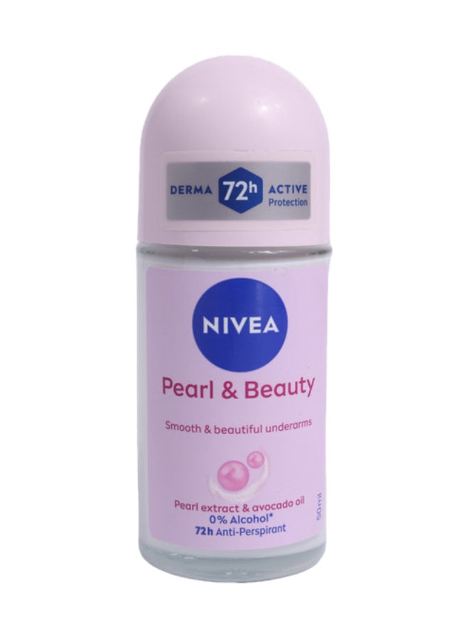 نيفيا مزيل عرق بكرة دوارة بيرل آند بيوتي 50ملليلتر - Image 1