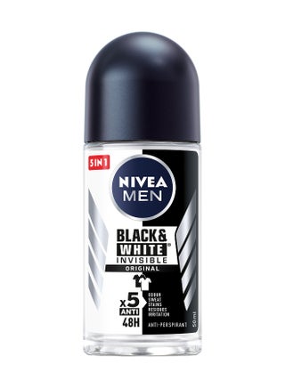 MEN Black And White Invisible Antiperspirant Roll-On Deodorant Original 50ml - view 2