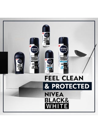 MEN Black And White Invisible Antiperspirant Roll-On Deodorant Original 50ml - view 5