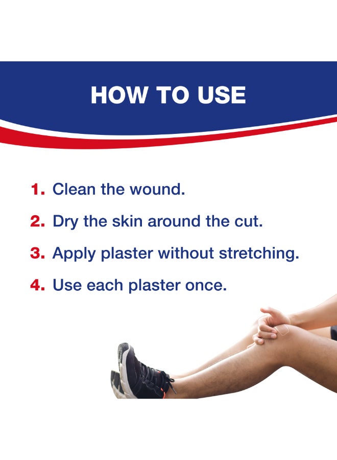 Hansaplast Transparent Plasters Breathable And Non-Stick Wound Pad Almost Invisible On Skin With Strong Adhesion Suitable For Face And Visible Part Of The Body 20 Strips  - Image 4
