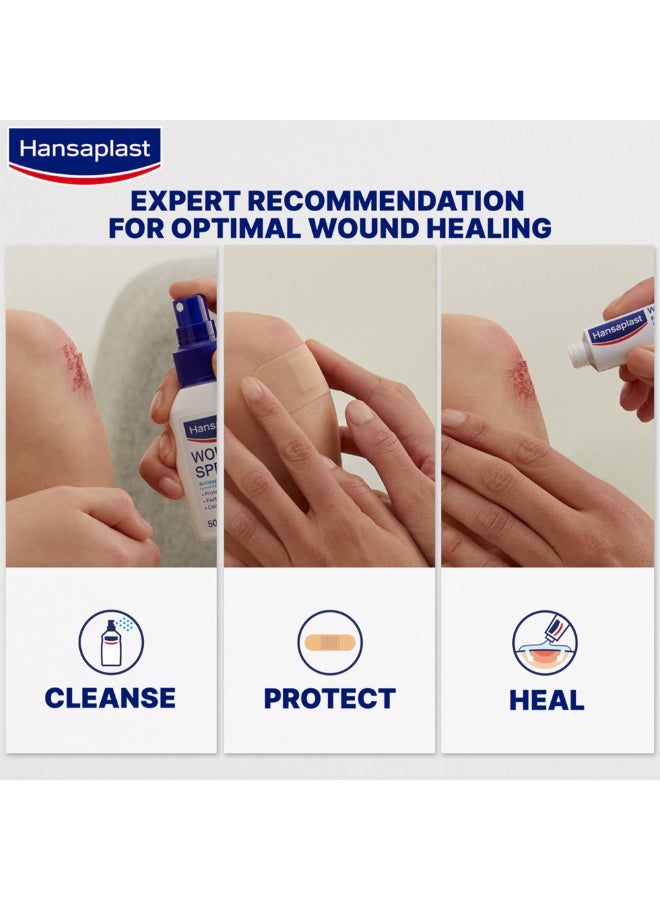 Hansaplast Universal Wound Plasters Water-Resistant Strong Adhesion Absorbent Non-Stick Wound Pad Breathable Plasters Multipurpose Plasters 20 Strips  - Image 5