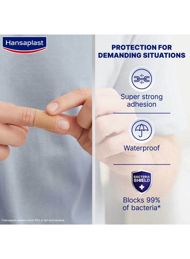 Extra Robust Wound Plasters Waterproof Dressing Extra Resistant Plaster Super Strong Adhesion Flexible And Durable Plaster Blocks 99% Of Bacteria 16 Strips